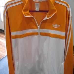 Adidas Men’s Track Jacket Orange/White and Blue/White XL